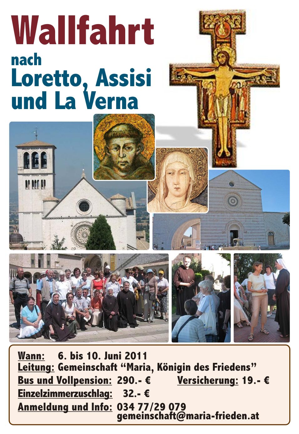 Assisi-Wallfahrt 2011 Plakat